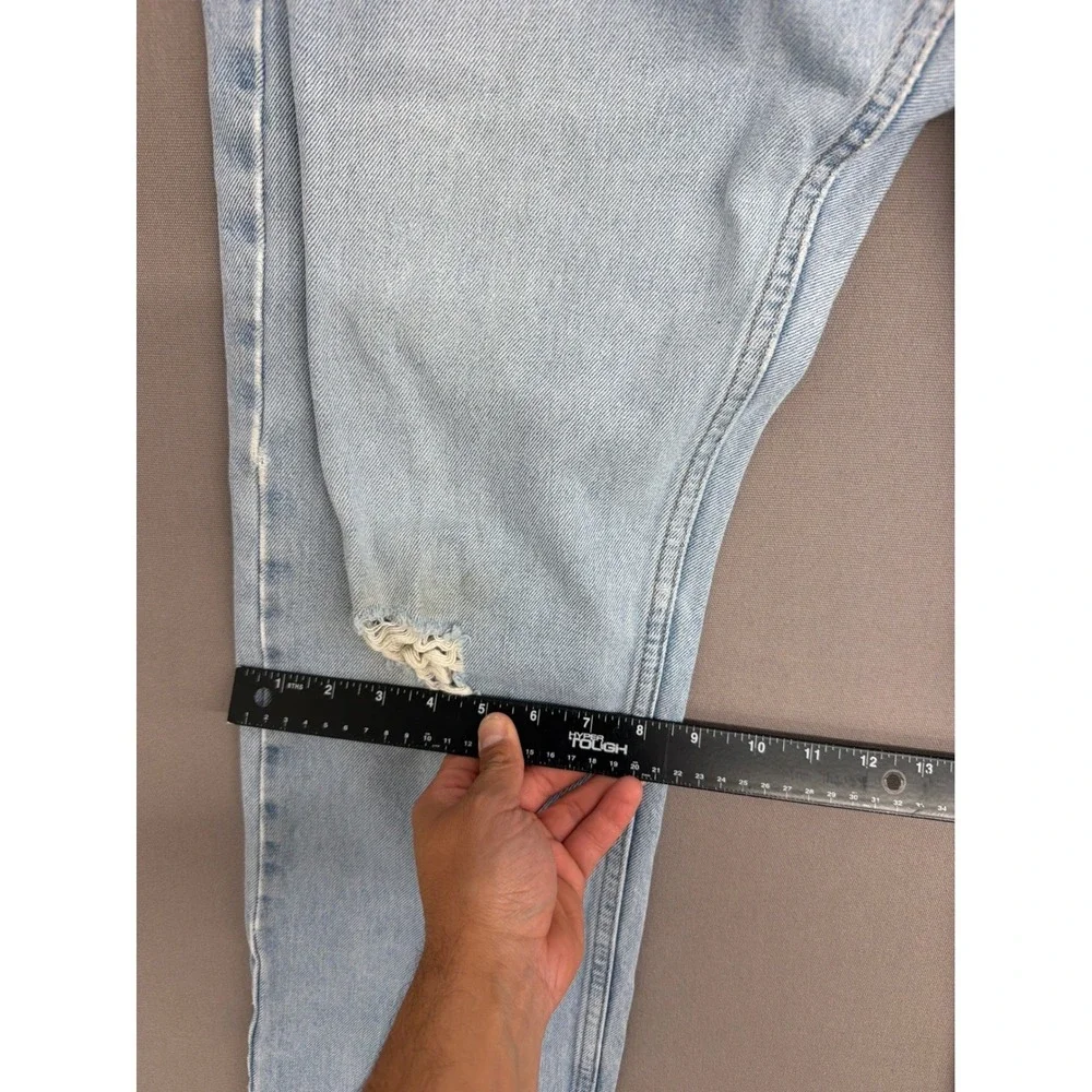 Levis‎ 505 Mens 34x32 Light Wash Straight Leg Regular Fit Vintage Denim Jeans